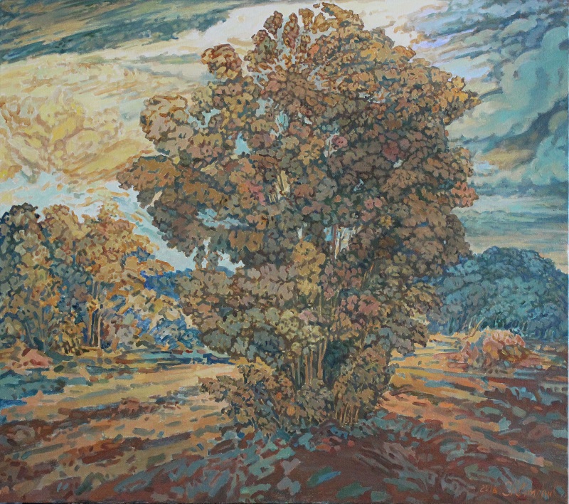 Осенний пейзаж, художник Степан Климчук, холст, масло, 70x80см