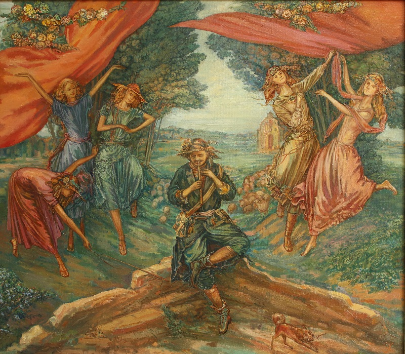 Одинокий пастух, художник Степан Климчук, холст, масло, 70x80см