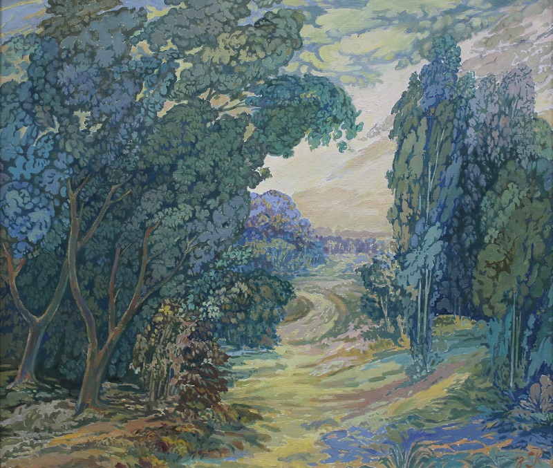 Лесная дорога, художник Степан Климчук, холст, масло, 60x70см
