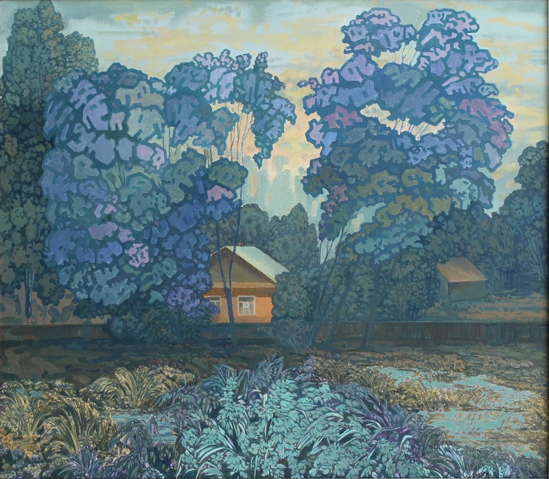 Рассвет на Полесье, художник Степан Климчук, холст, масло, 90x100см
